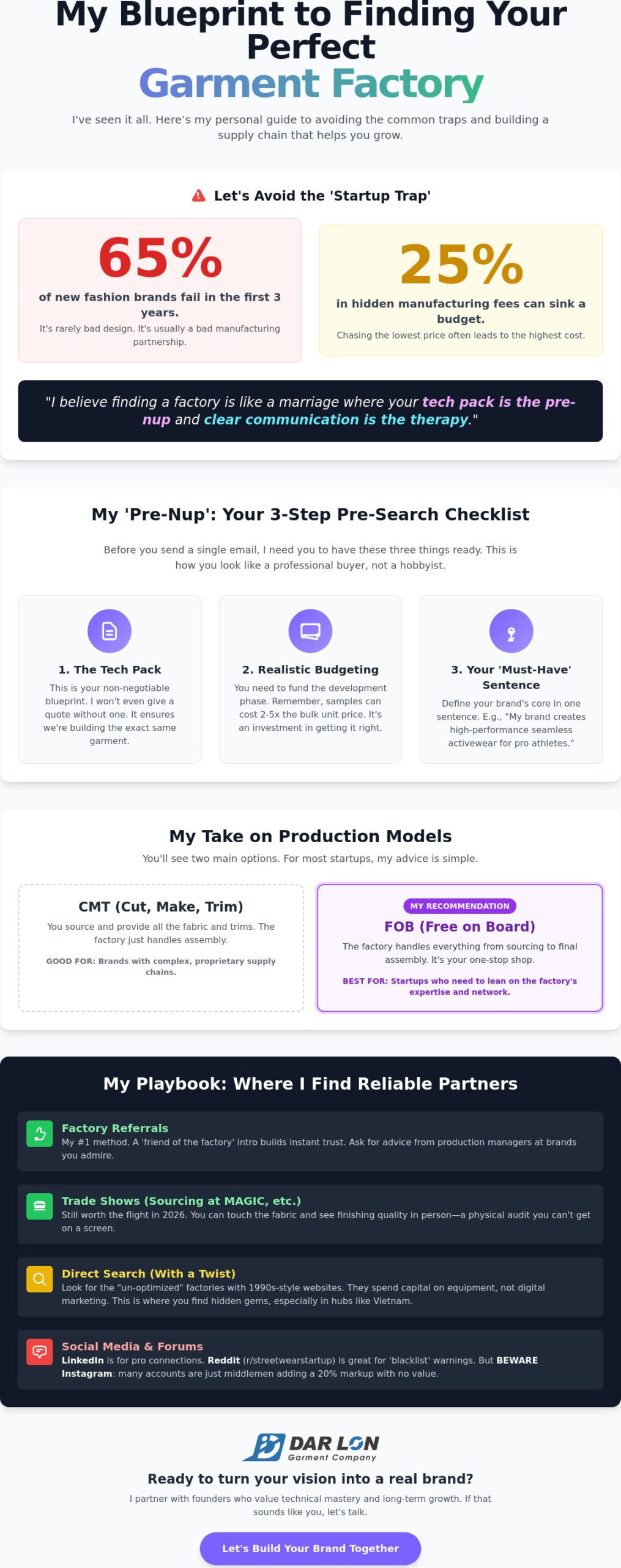 How to Find a Clothing Manufacturer for a Startup: My Insider Guide for 2026